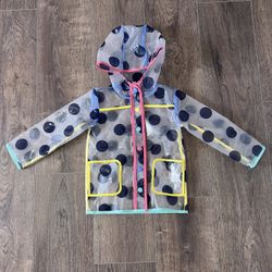 Brand New Andy And Evan Toddler Girl 2T Rainbow Rain Coat 
