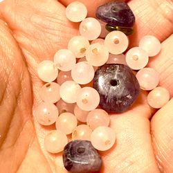 💕2 for $30!!!🌷 1.5 Strands Of Rose Quartz Beads
