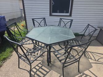 Patio table and chairs