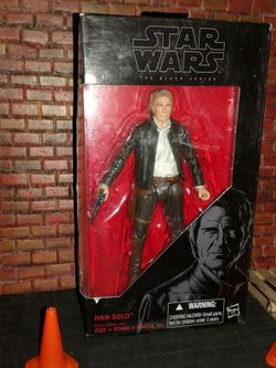 Han Solo black series action figure.