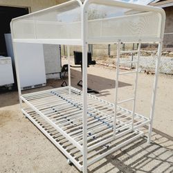 Triple Metal Bunk Bed Frame