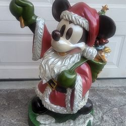 Disney Mickey Mouse Santa Claus  Large Big Figure