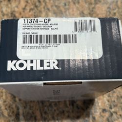 Kohler Forte toilet paper holder brand new in box. Polished Chrome.