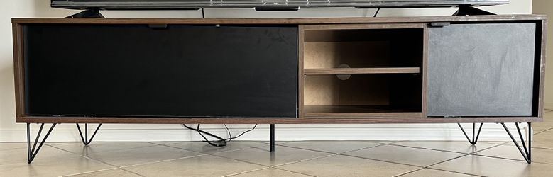 Tv Stand For 65 Inch Tv With Cabinet And Removable Shelf