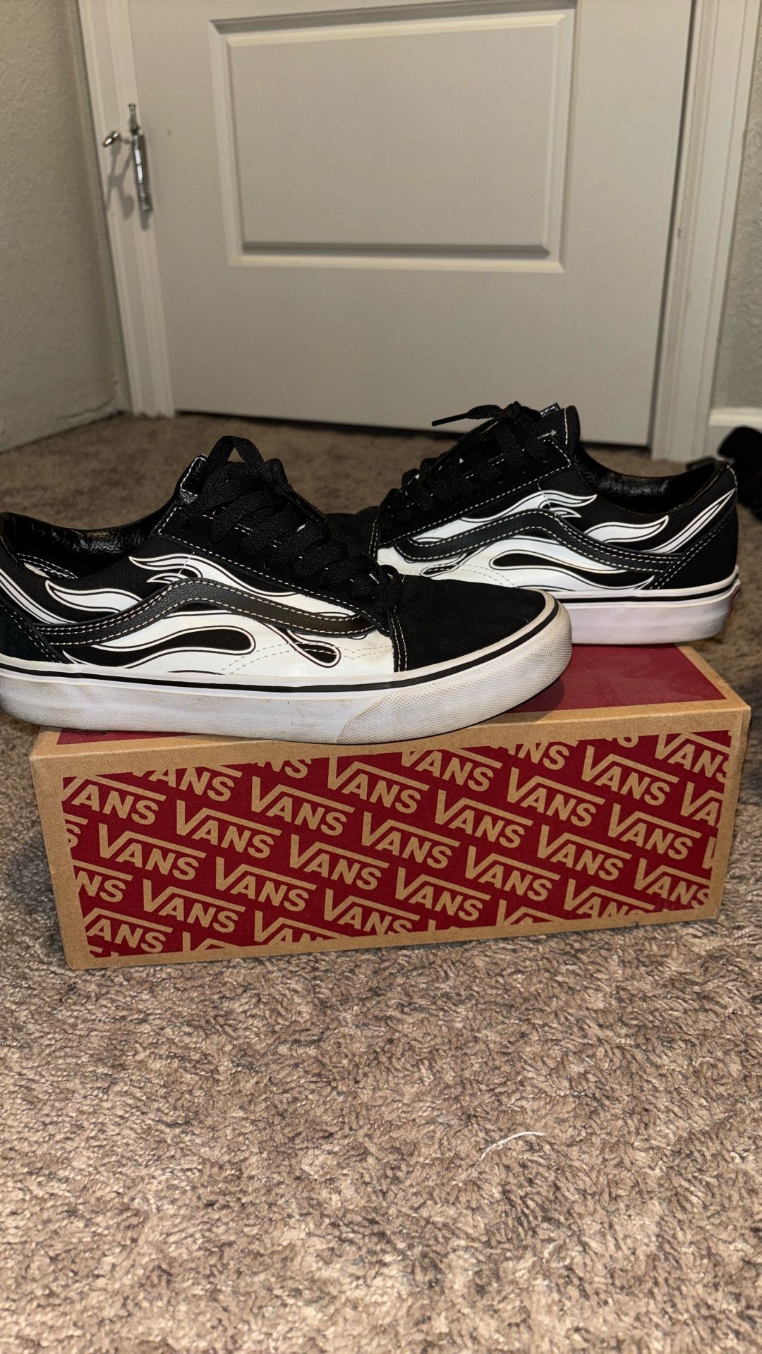 Black And White Fire Vans 
