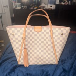 Authentic Louis Vuitton (Damier Azure) & Matching Wallet