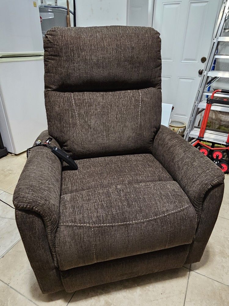 Brown Motorized Recliner