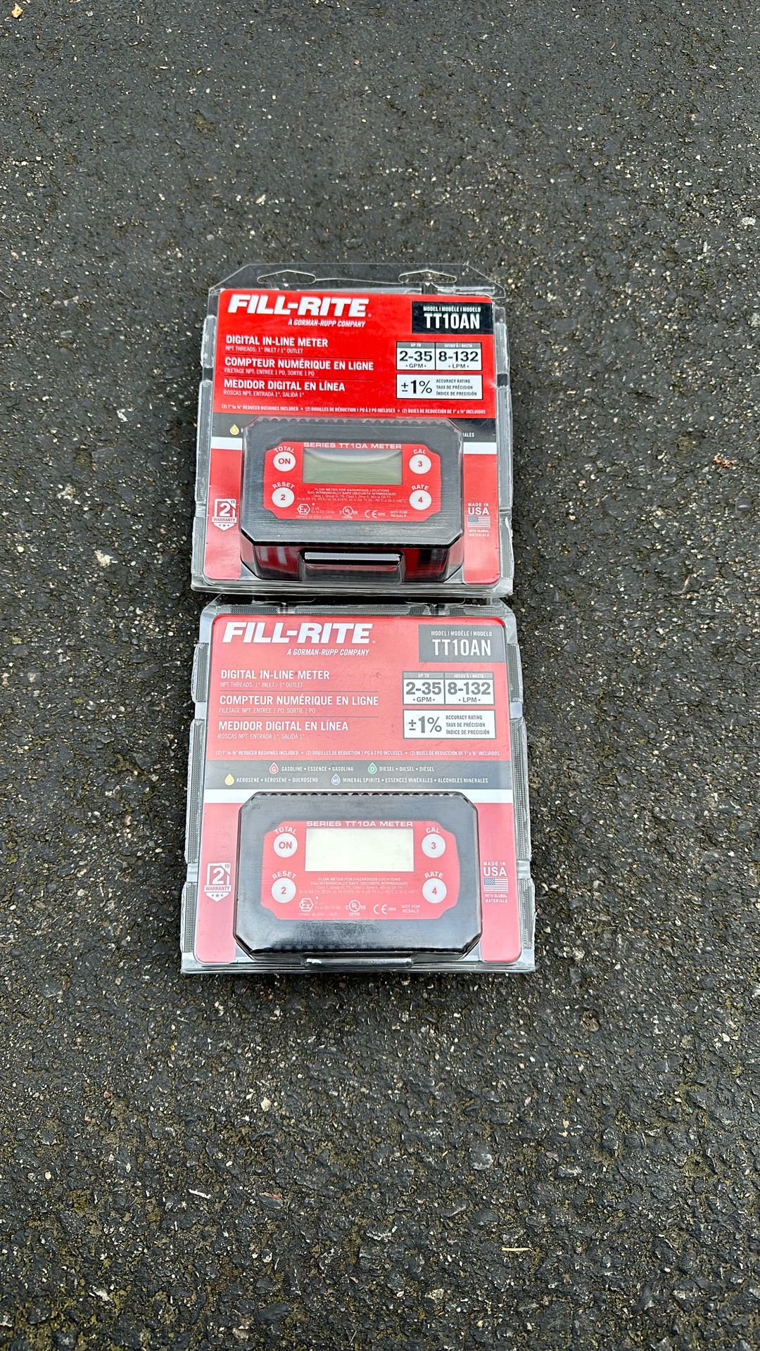 Fill-rite Digital Inline Meter (price For Pair)