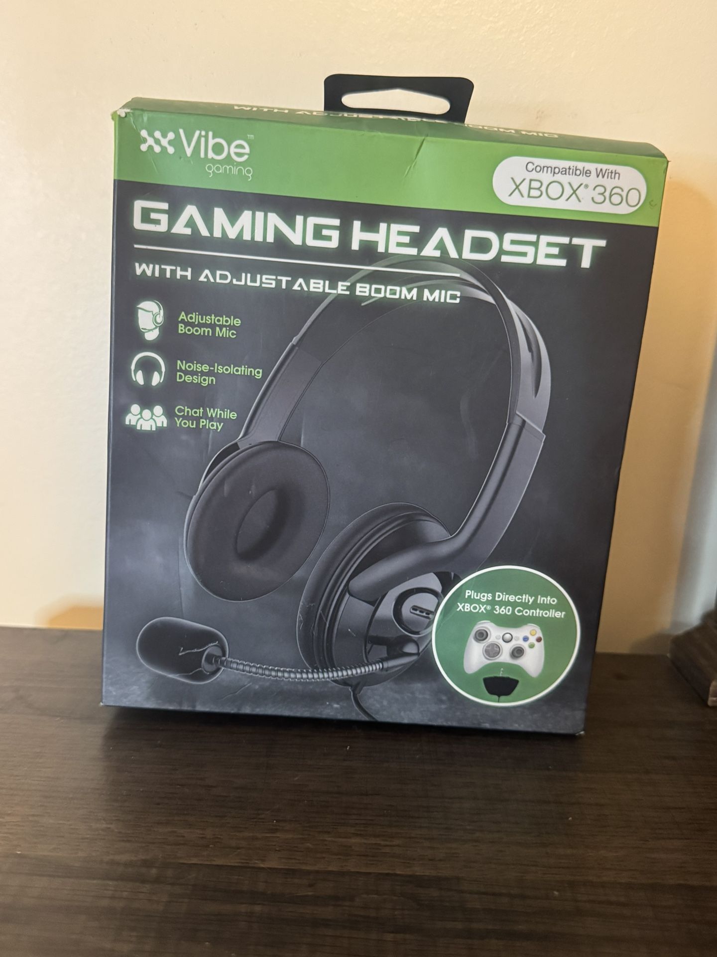 Gaming Headset for Xbox 360 – New – Adjustable Mic