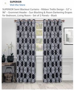 2 Premium Black Out Curtains
