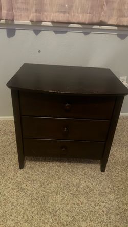 Free!!!! Dark Wood 3-Drawer Nightstands