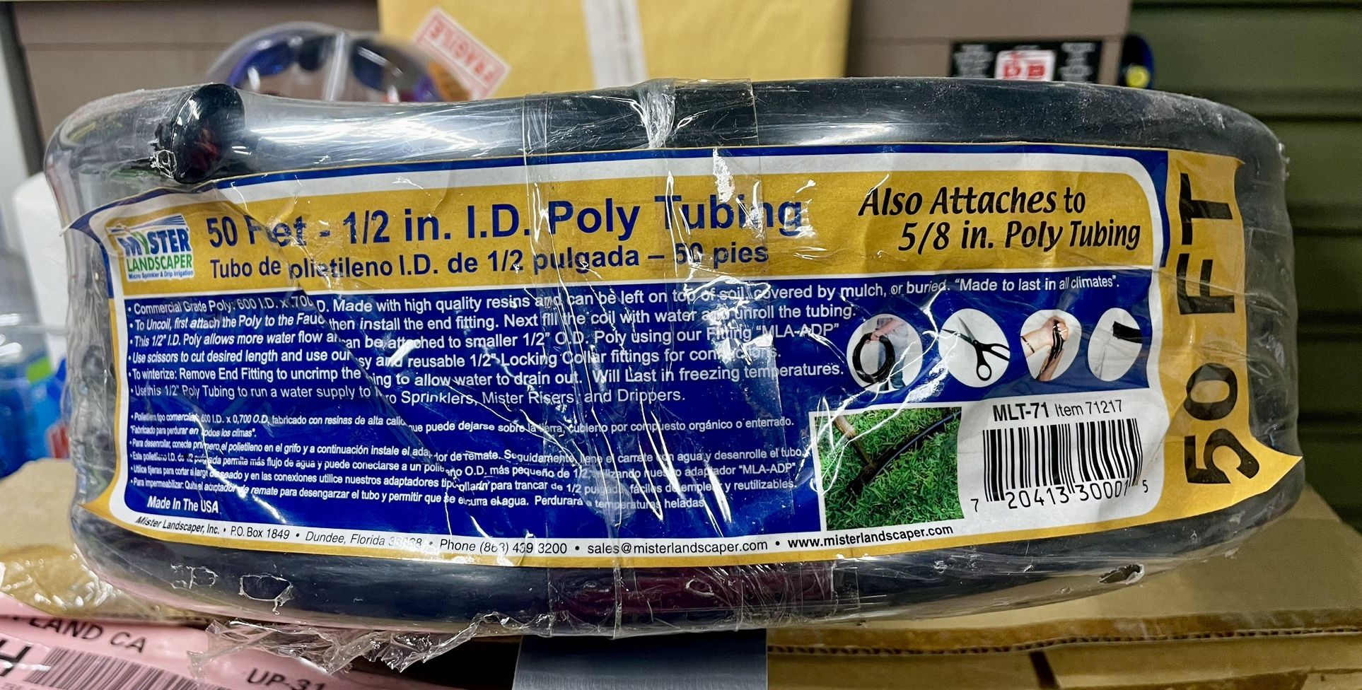 50 ft 1/2” Irrigation Poly Tubing for Sale in Buena Park, CA OfferUp