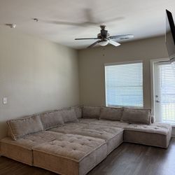 Taupe/ Beige Sectional 