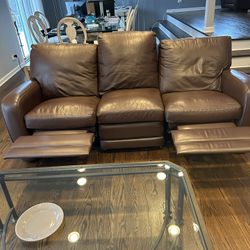 Leather Couch Set (3)