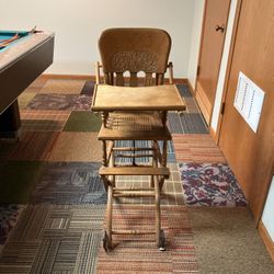 112 Yr. Old Antique High Chair