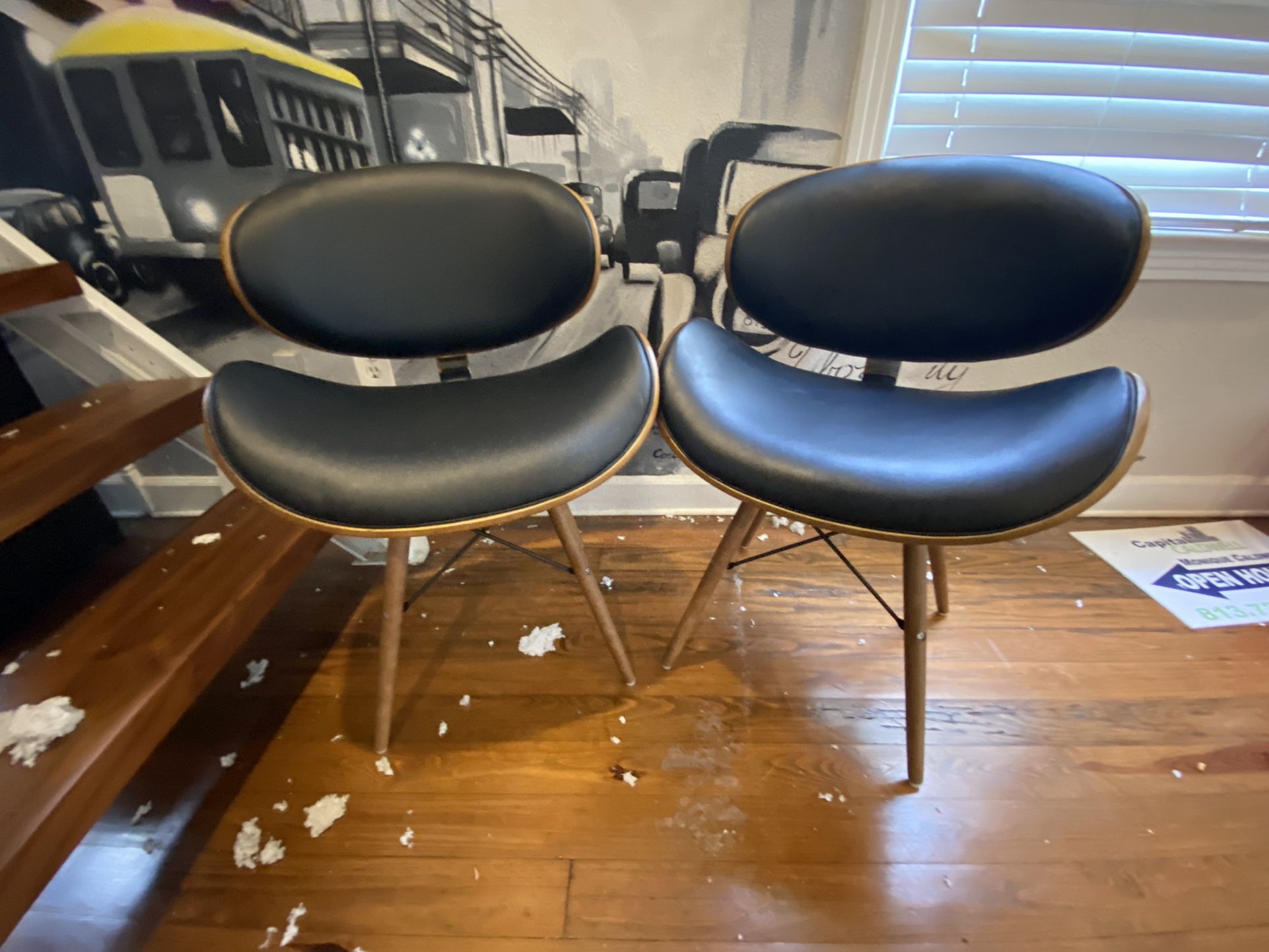 2 Mid Century Modern Office Chairs 