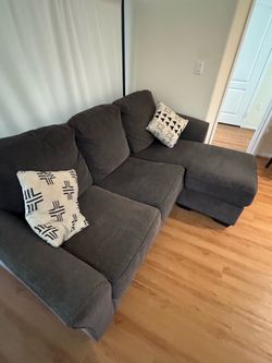 Gray Sectional Sofa with Chaise