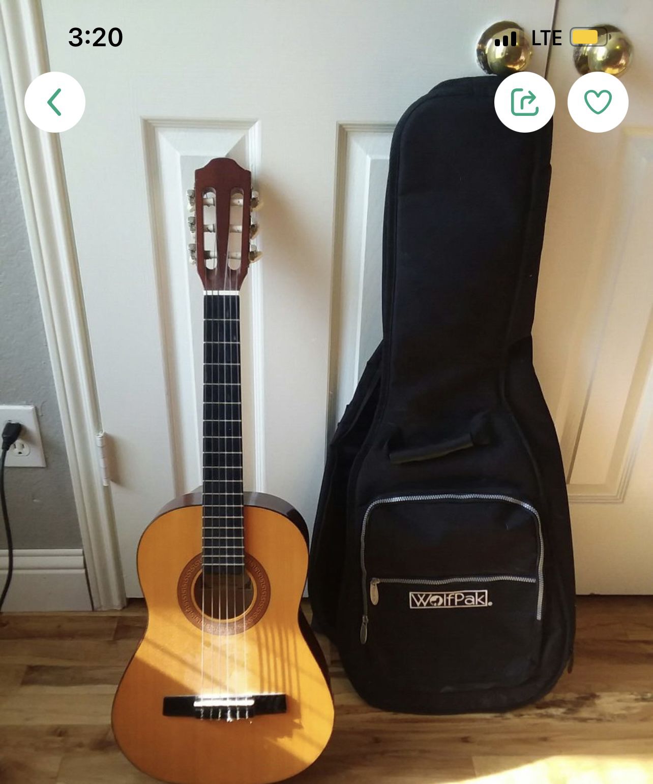 Hohner HC02 1/2 sized Classical Guitar w/bag $40 or Best Offer 