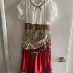 Gypsy Costume Dress Size:8/10 For Girl