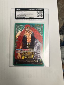 CGC Certified Eustass Captain Kid One Piece Card ST02-001