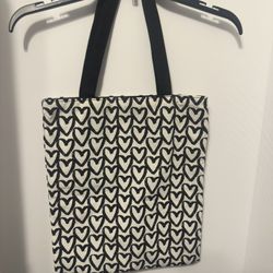 Hearts Pattern Canvas Tote🖤