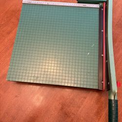 Vintage Premier Spring Arm Heavy Duty Paper Cutter 15 x 15 Guillotine Plastic