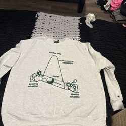 This is a Boot Boyz Biz Victor Papanek V3 "Tunnel Model" graphic sweatshirt. 