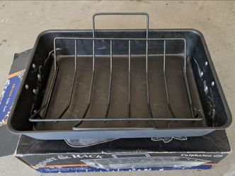 Calphalon nonstick roasting pan and rack (open box)