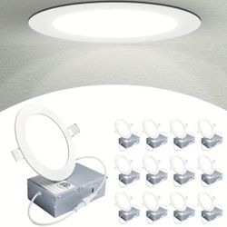 6-inch ultra-thin embedded LED light strip junction box - 14W, adjustable 5 color (2700K-5000K)