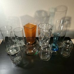 Large Glass Vases and Jars (Clean)