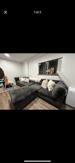 Dark Gray Sectional Couch