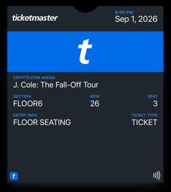 J. Cole: The Fall-Off Tour – 2 Floor Tickets 🔥