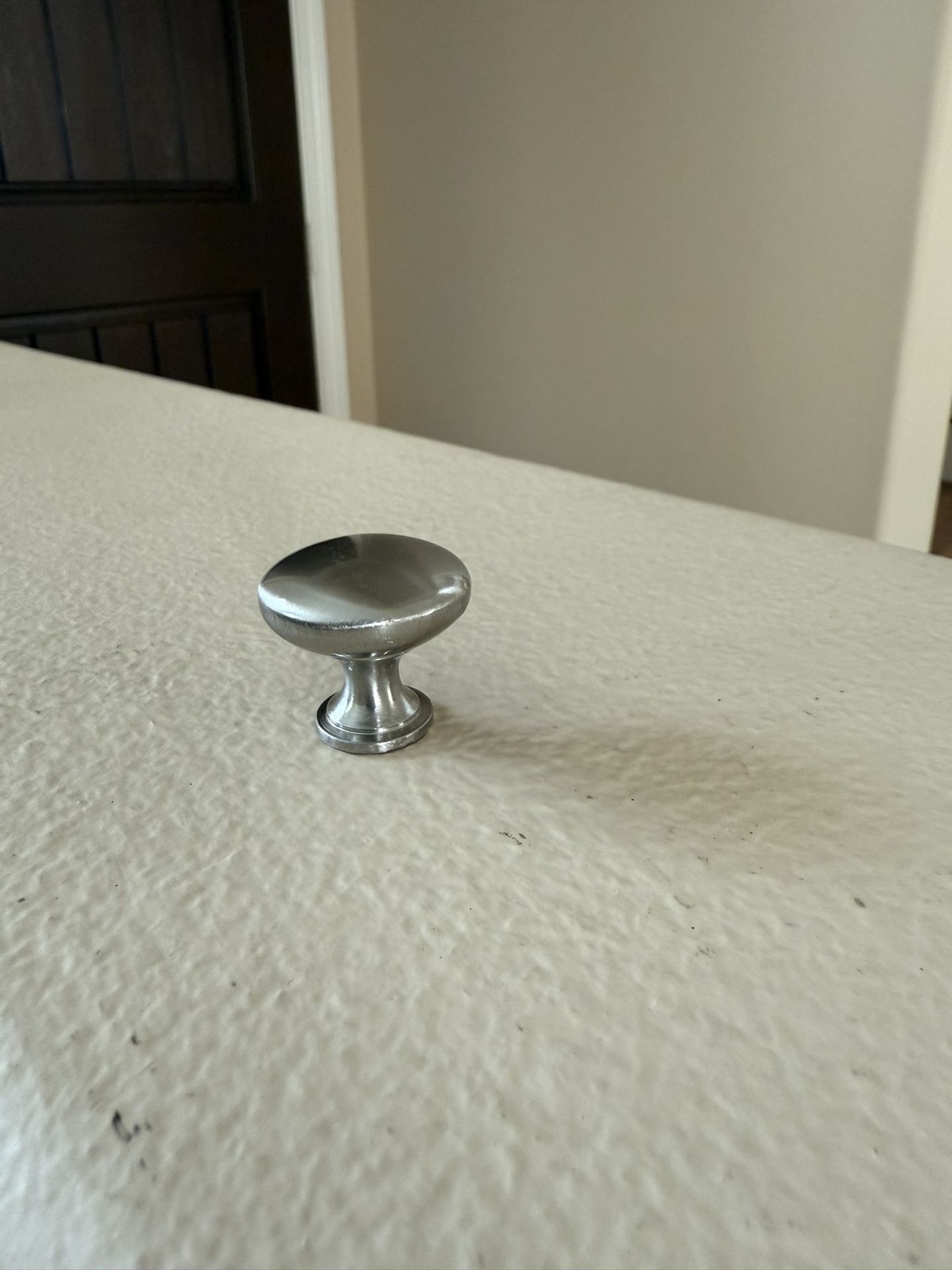 Cabinet Door Knobs- 1.25” D, 1”H, 63 Total With Screws