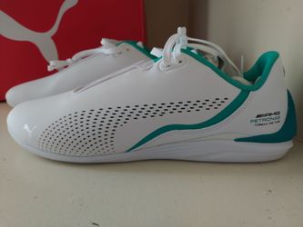 Mercedes AMG Pumas Authentic White Comfortable Shoes