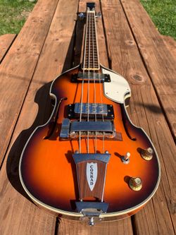 Vintage Conrad Violin-Style Bass (Hofner Beatle Bass Copy) – Sunburst