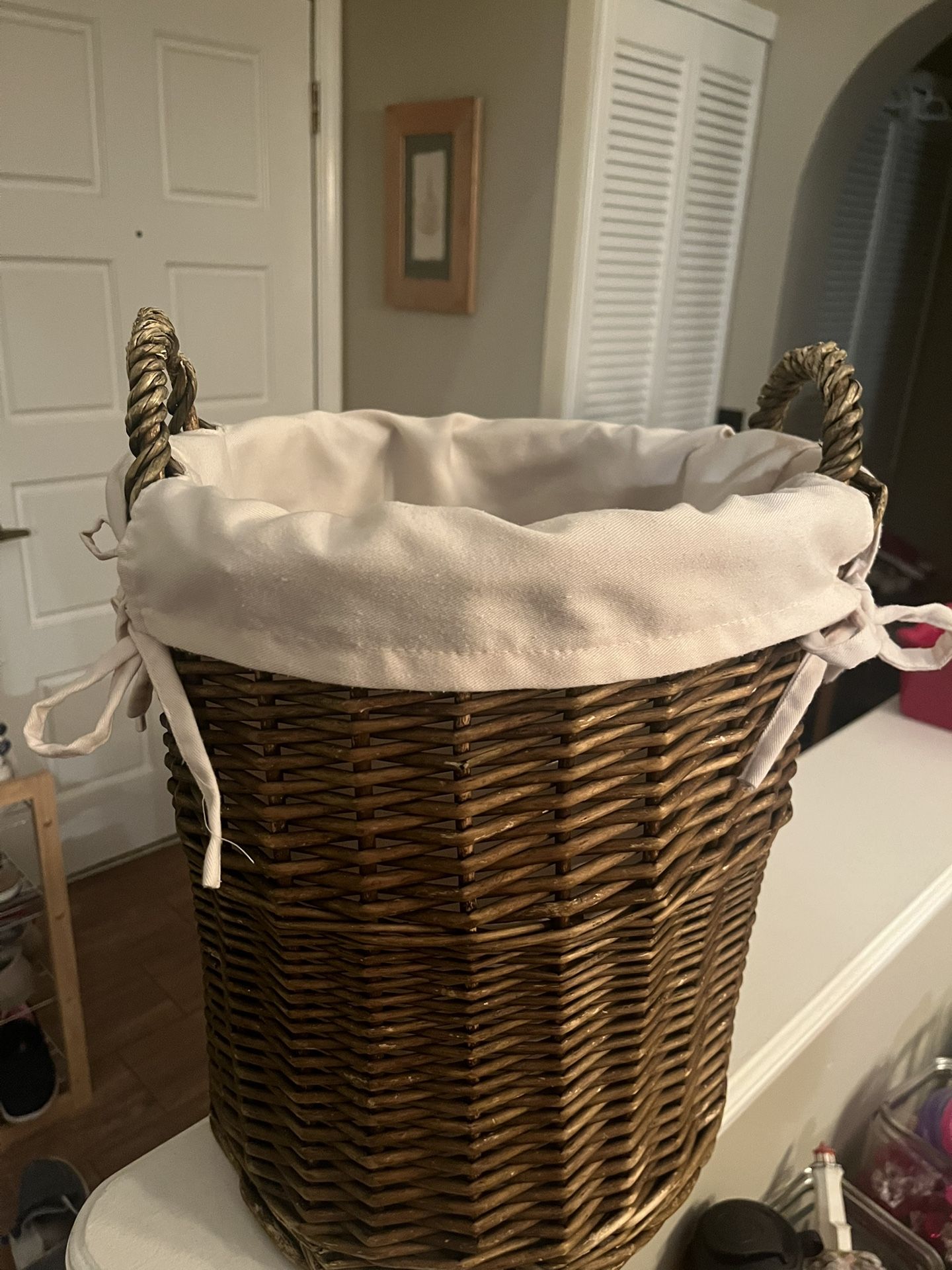 Rattan Basket with Liner