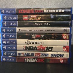 PS4 Game Bundle of 9 Games for $40