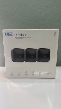 Blink - 3 Outdoor (3rd Gen) Wireless 1080p Security System with up to two-year battery life - Black