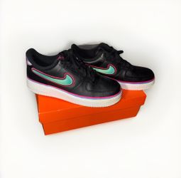 Nike Air Force 1 Low Sport NBA "South Beach" Black/Pink/Teal - Size 12