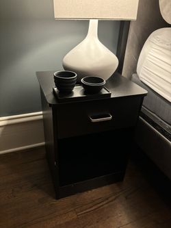 Modern Black Nightstands (2)