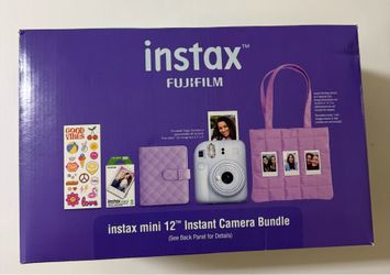 FUJIFILM Instax Mini 12 Holiday Bundle 2025 - Pastel Blue
