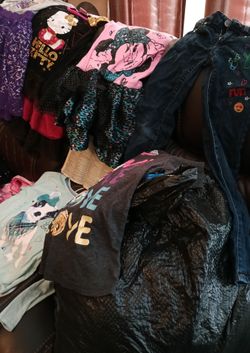 Big Bag of clothing for little girl ready for school
