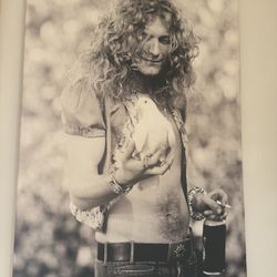 Rare Print Of Robert Plant From Led Zeppelin 