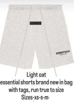 Essential shorts size small xl medium large