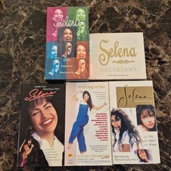 : Vintage Selena Quintanilla Media Lot - 4 VHS Tapes & Multi-Disc CD Box Set