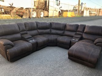 Power Reclining Sectional Couch