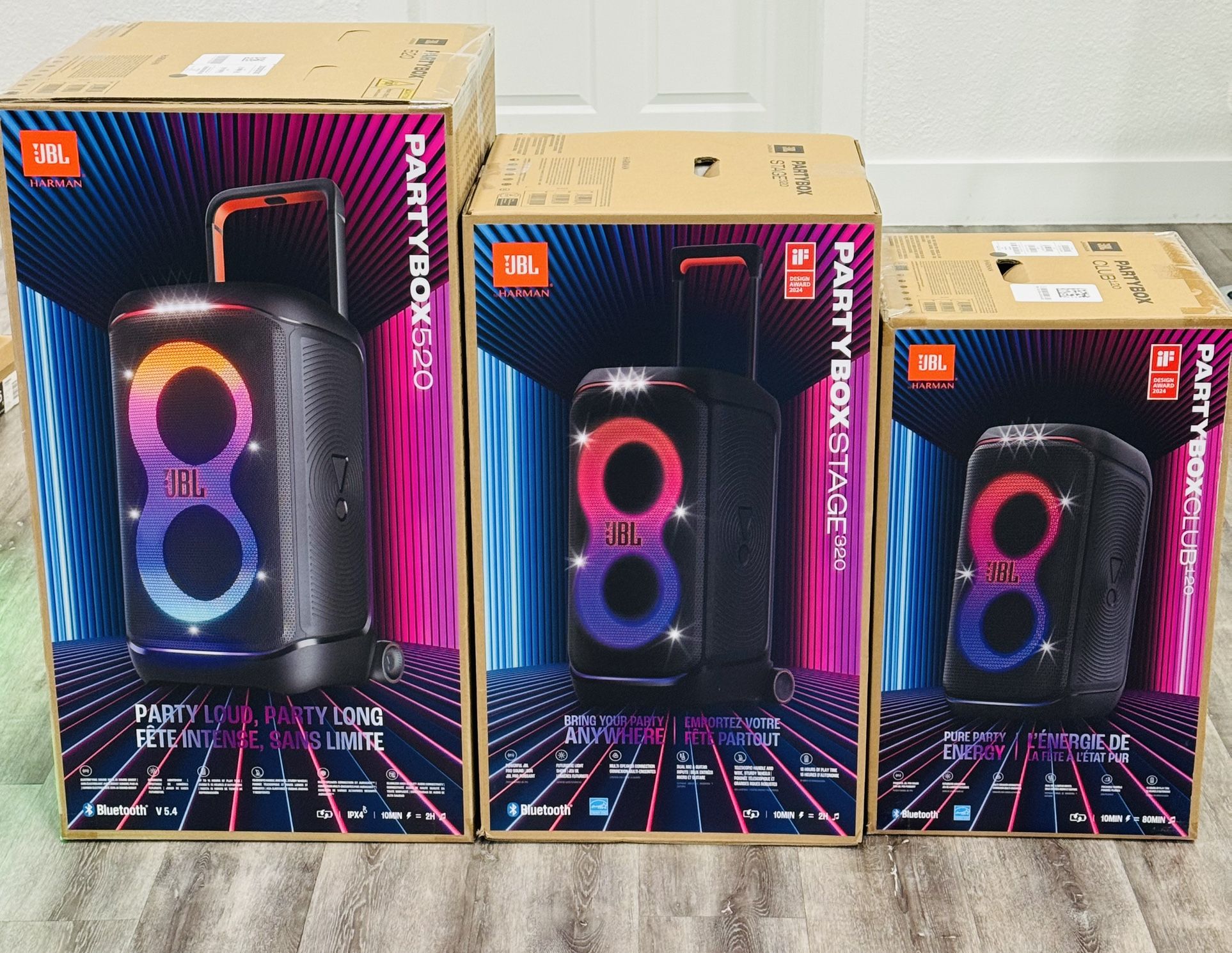 JBL PARTYBOX 520: 650$π΅ JBL PARTYBOX 320: 450$π΅ JBL PARTYBOX 120: 300$π΅