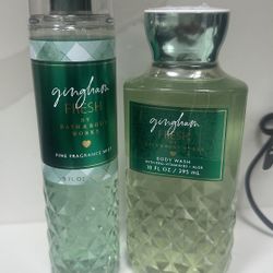 Bath and Body Works 2pc Set  Gingham Fresh