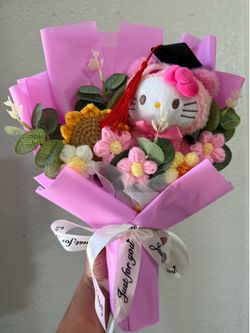 Hello kitty graduation bouquet