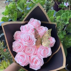 Ribbon Rose Bouquet (read description)